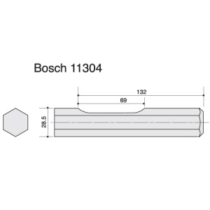 75mm x 400mm Bosch 11304 Wide Chisel